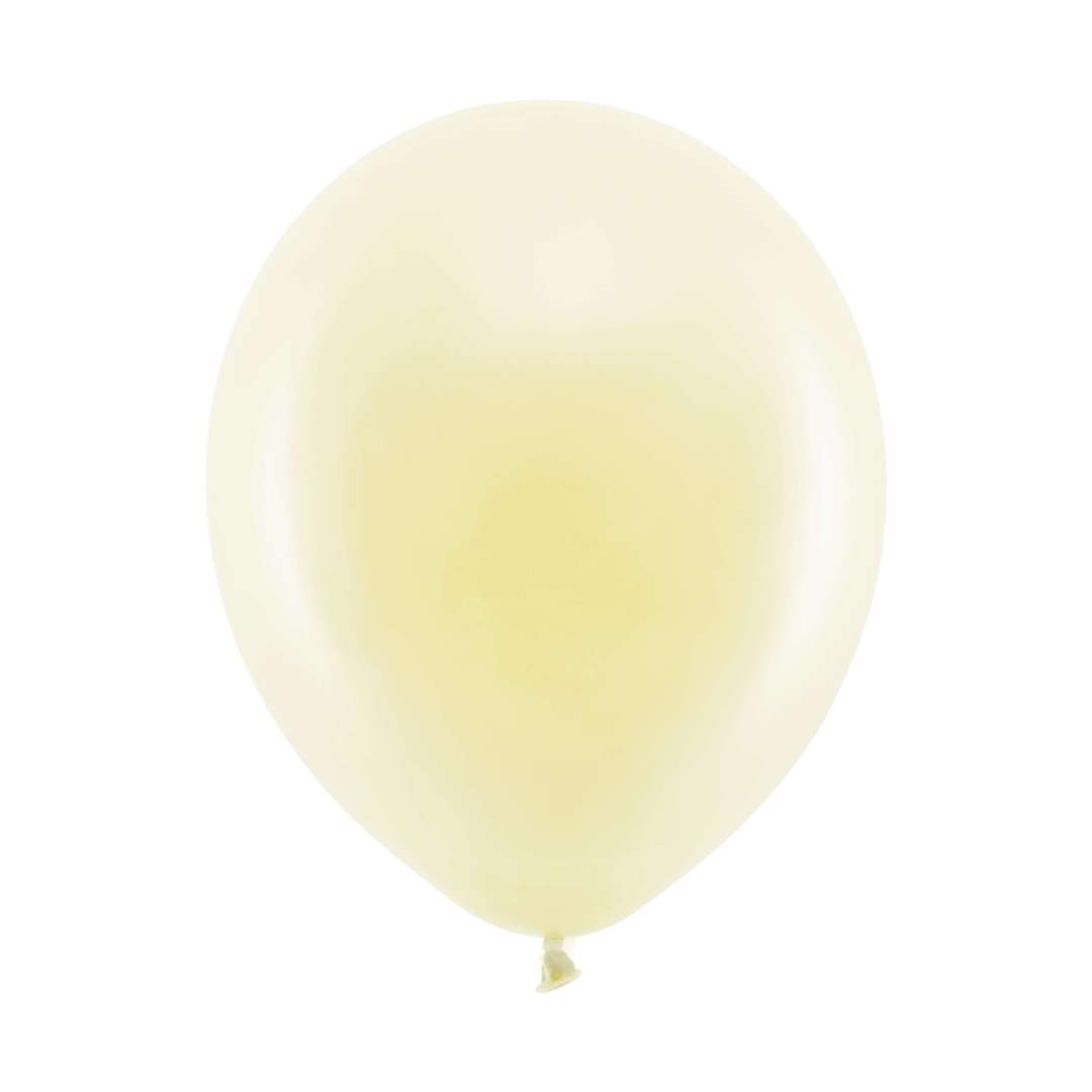 Latex balloner Pastel balloner 30 cm, Cream Hvid 10 stk