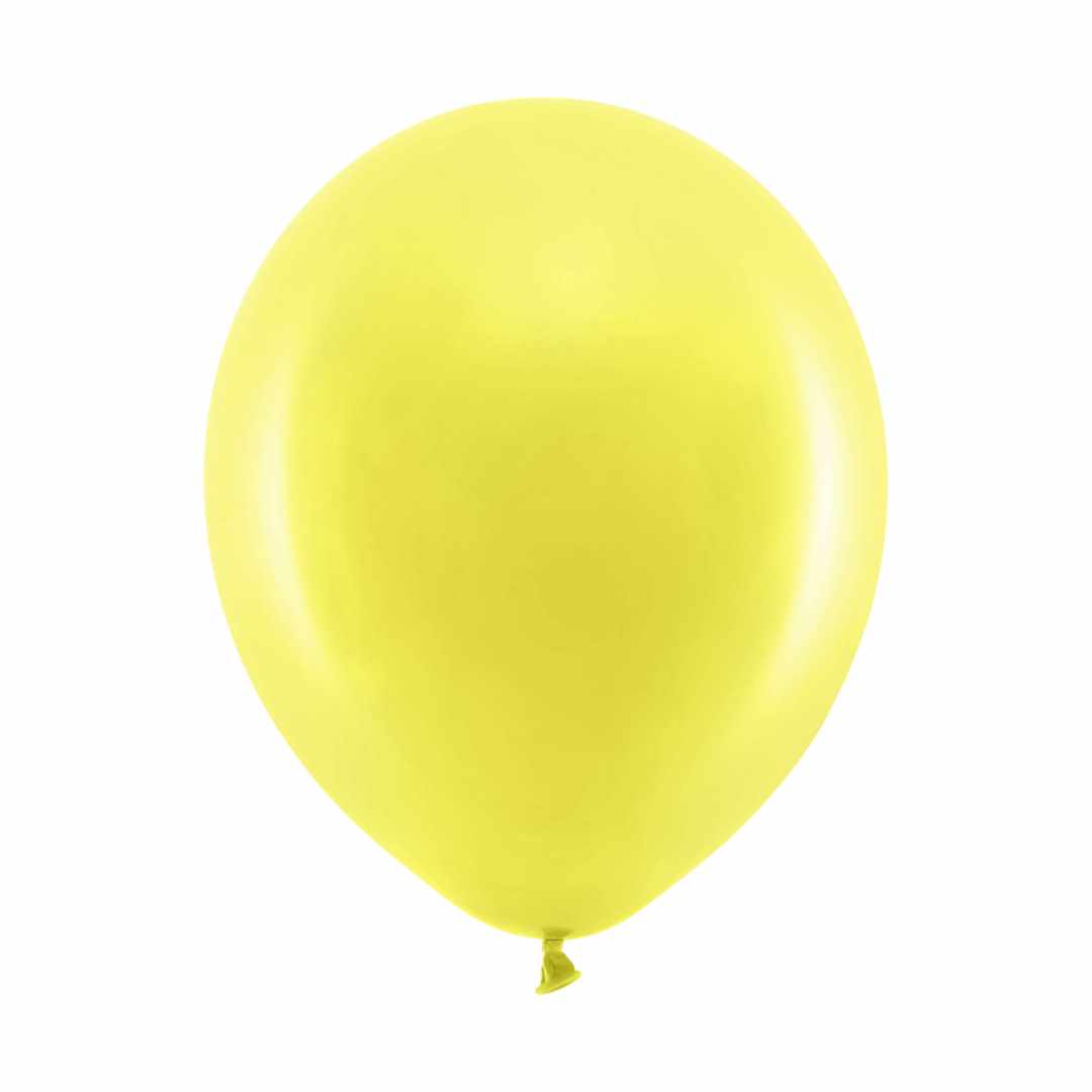 Latex balloner Pastel balloner 30 cm, Gul 10 stk