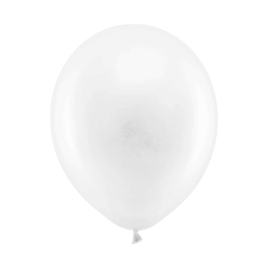 Latex balloner Pastel balloner 30 cm, Hvid 10 stk