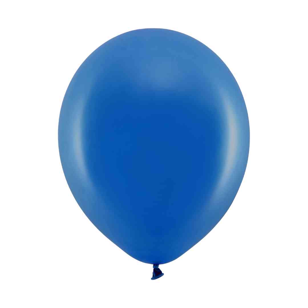 Latex balloner Pastel balloner 30 cm, Marine Blå 10 stk