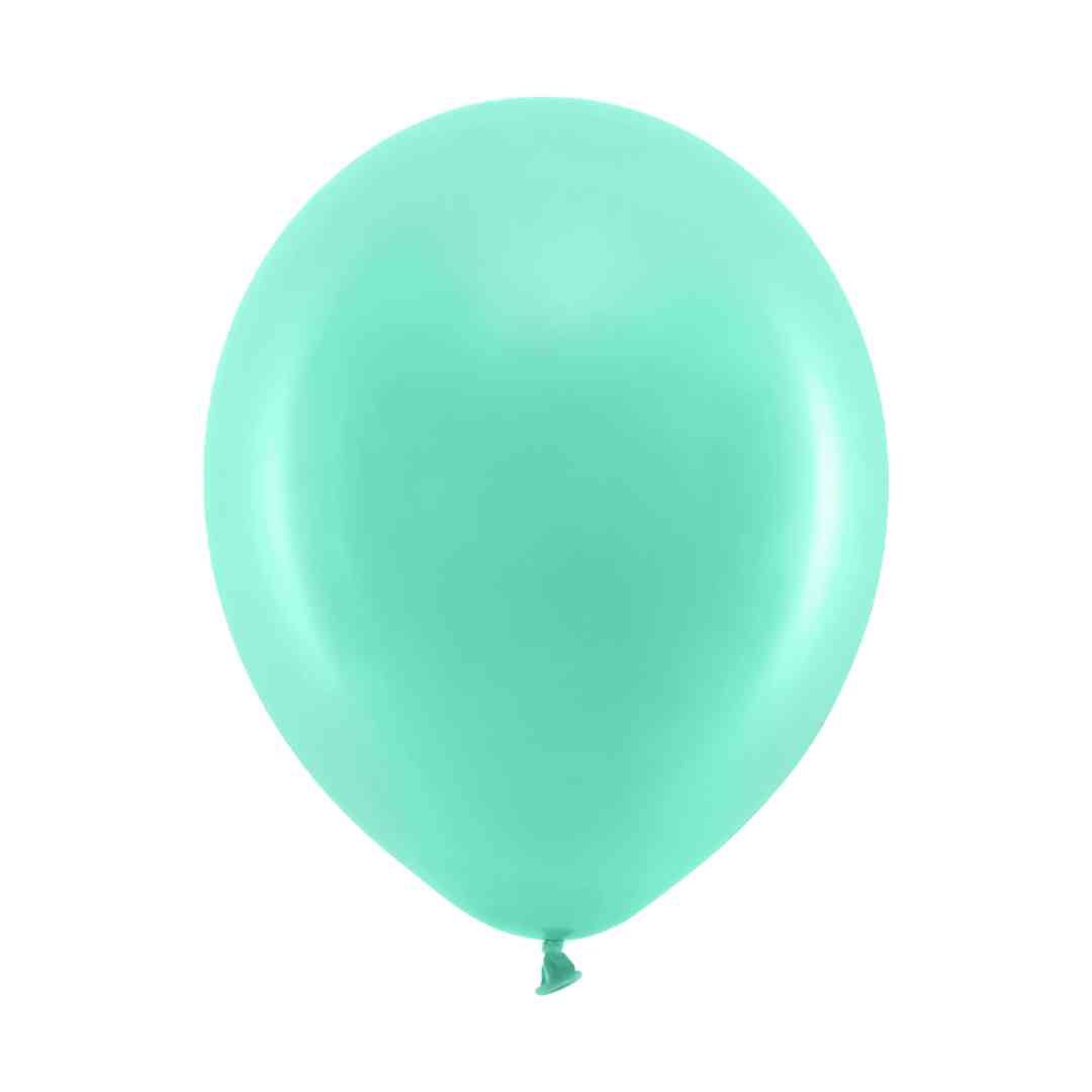 Latex balloner Pastel balloner 30 cm, Mint 10 stk