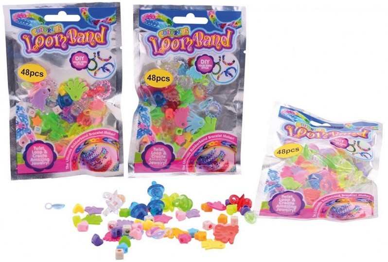 Billede af Loom Bands Charms 48 Stk