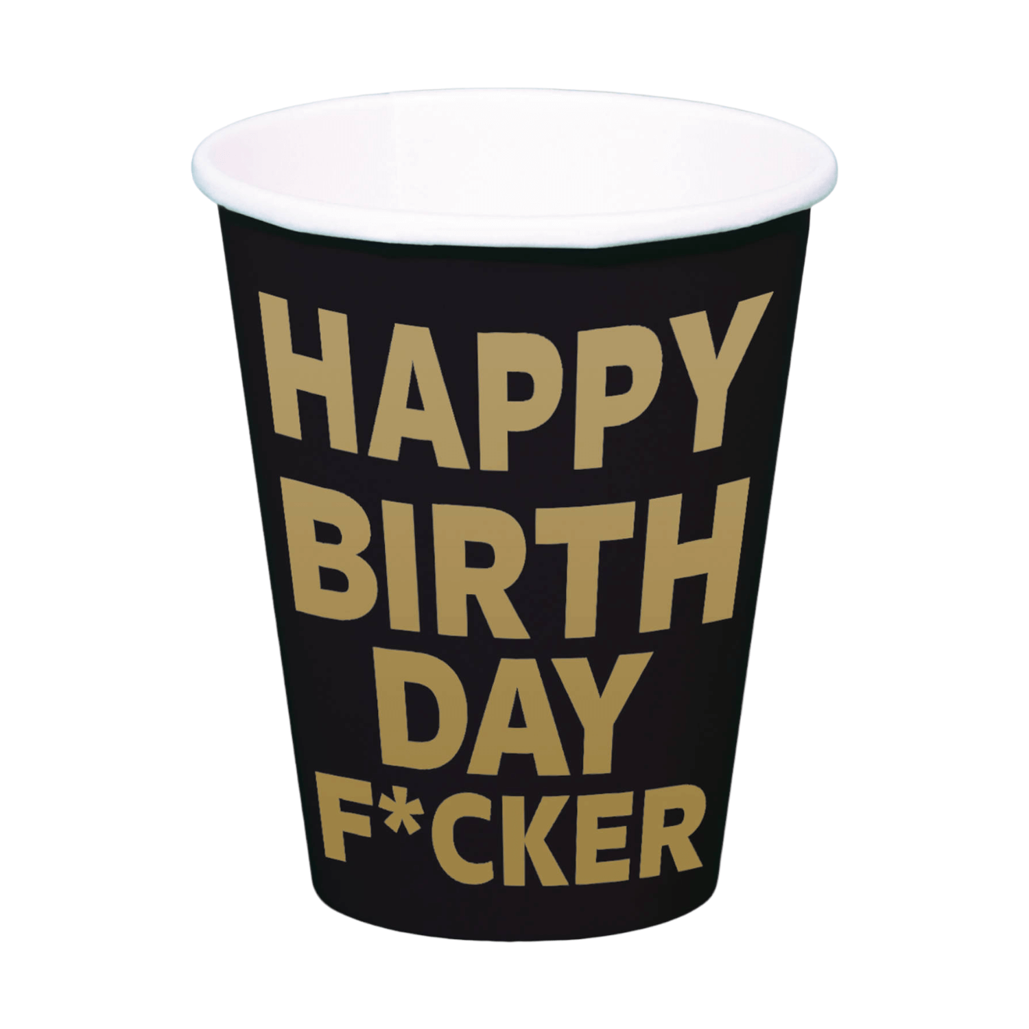 Se Papirkopper "Happy Birthday F*Cker" - 8stk. hos bents-webshop.dk