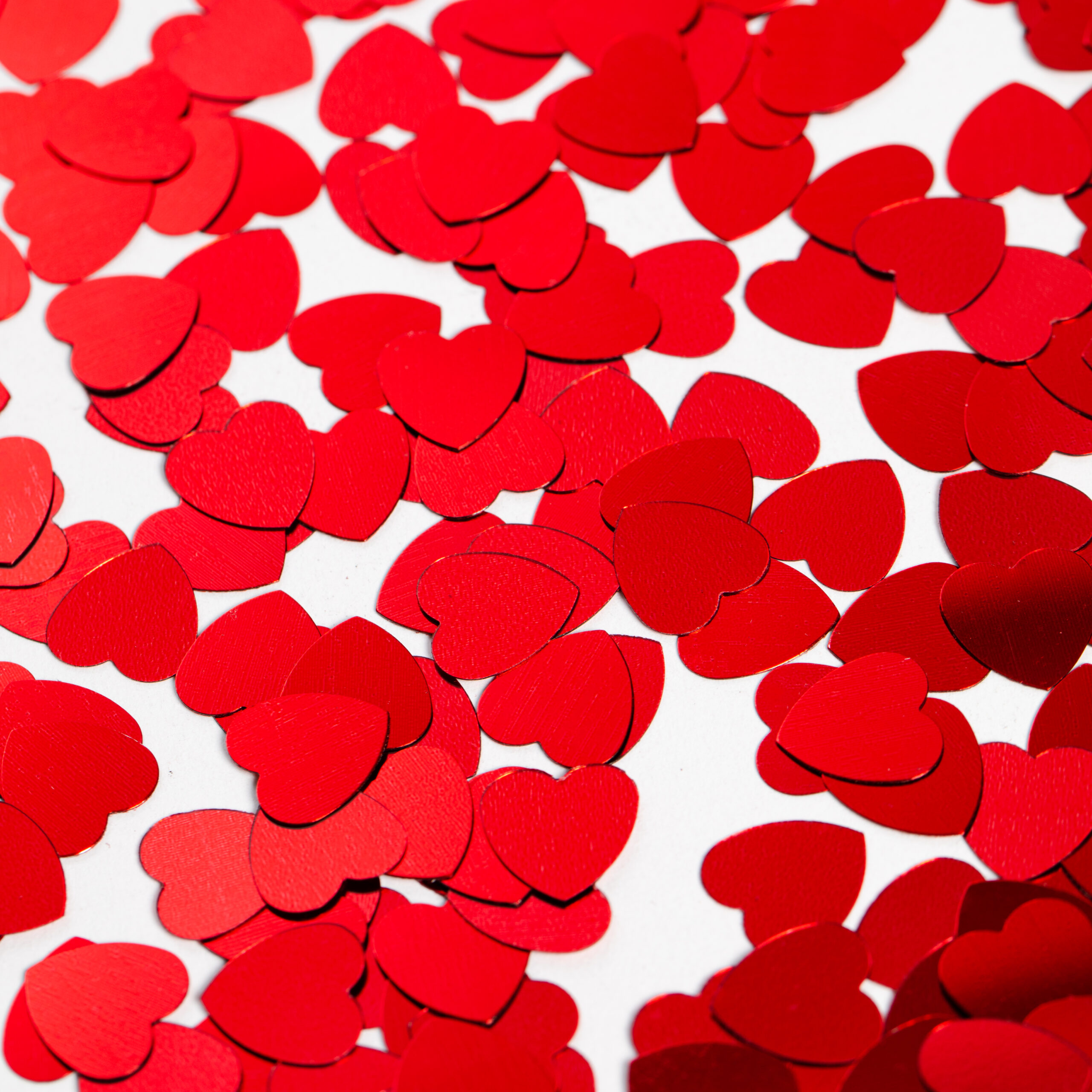 Røde hjerter konfetti 14 gram
