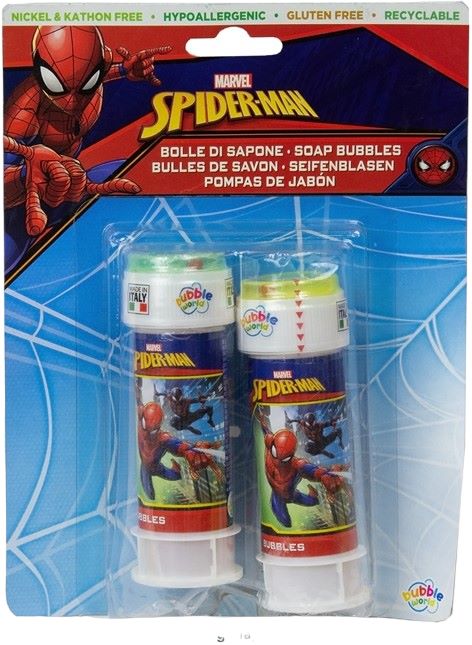 Sæbebobler 2 stk Spiderman 60ml