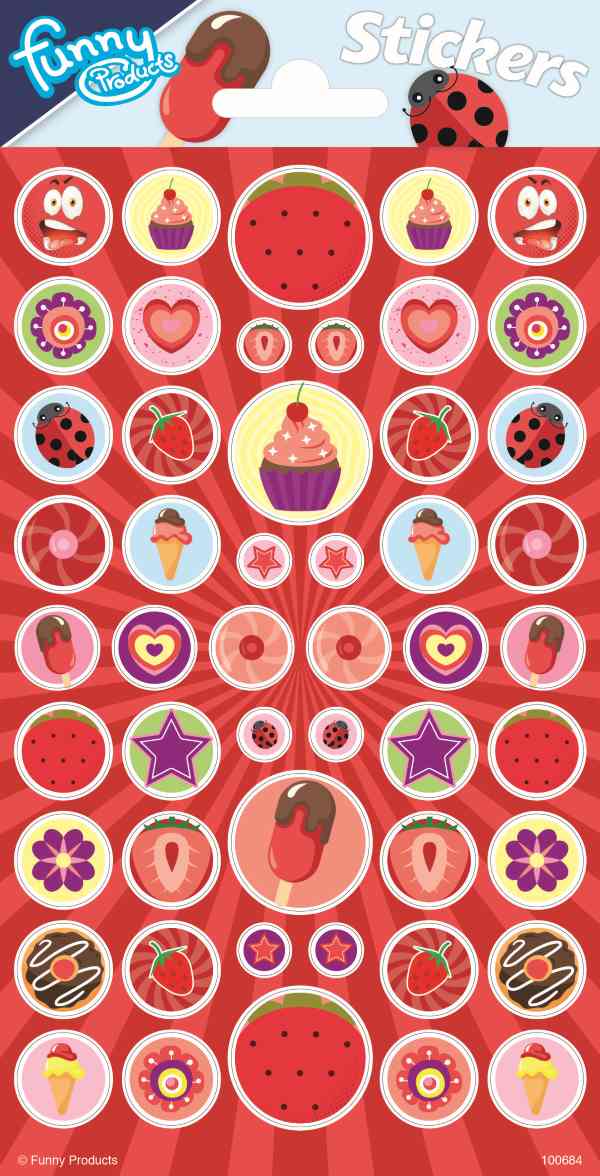 Scented Stickers  Strawberries