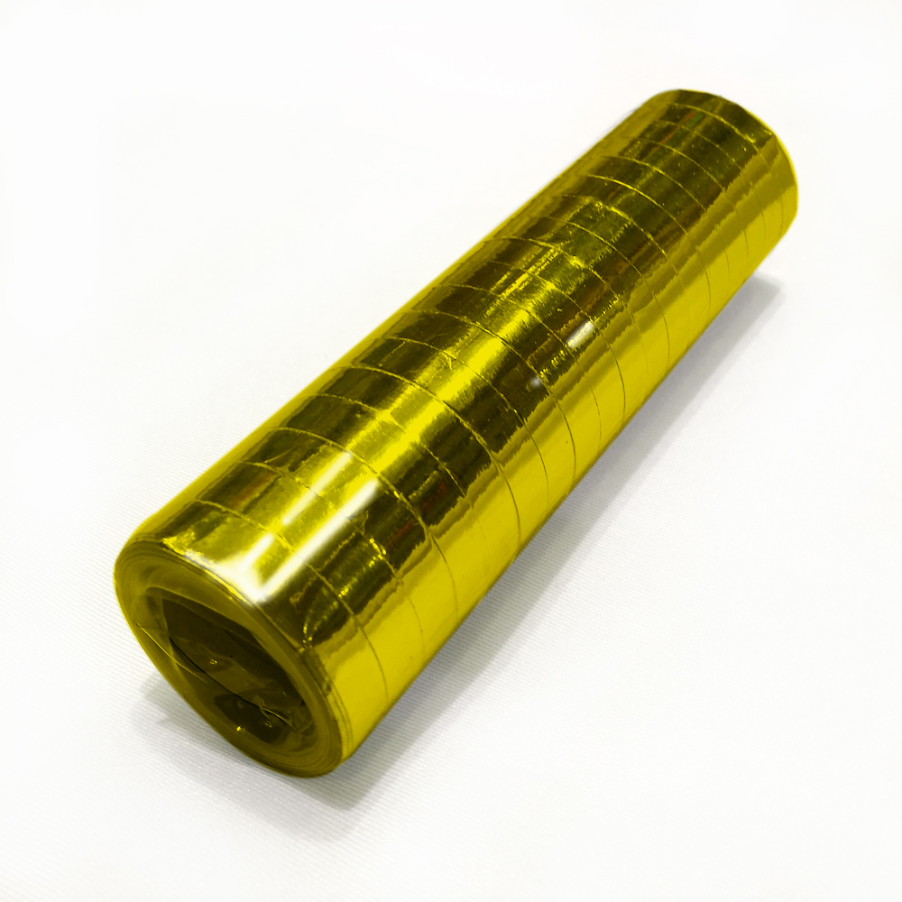 metallic guld serpentiner. 1 stk