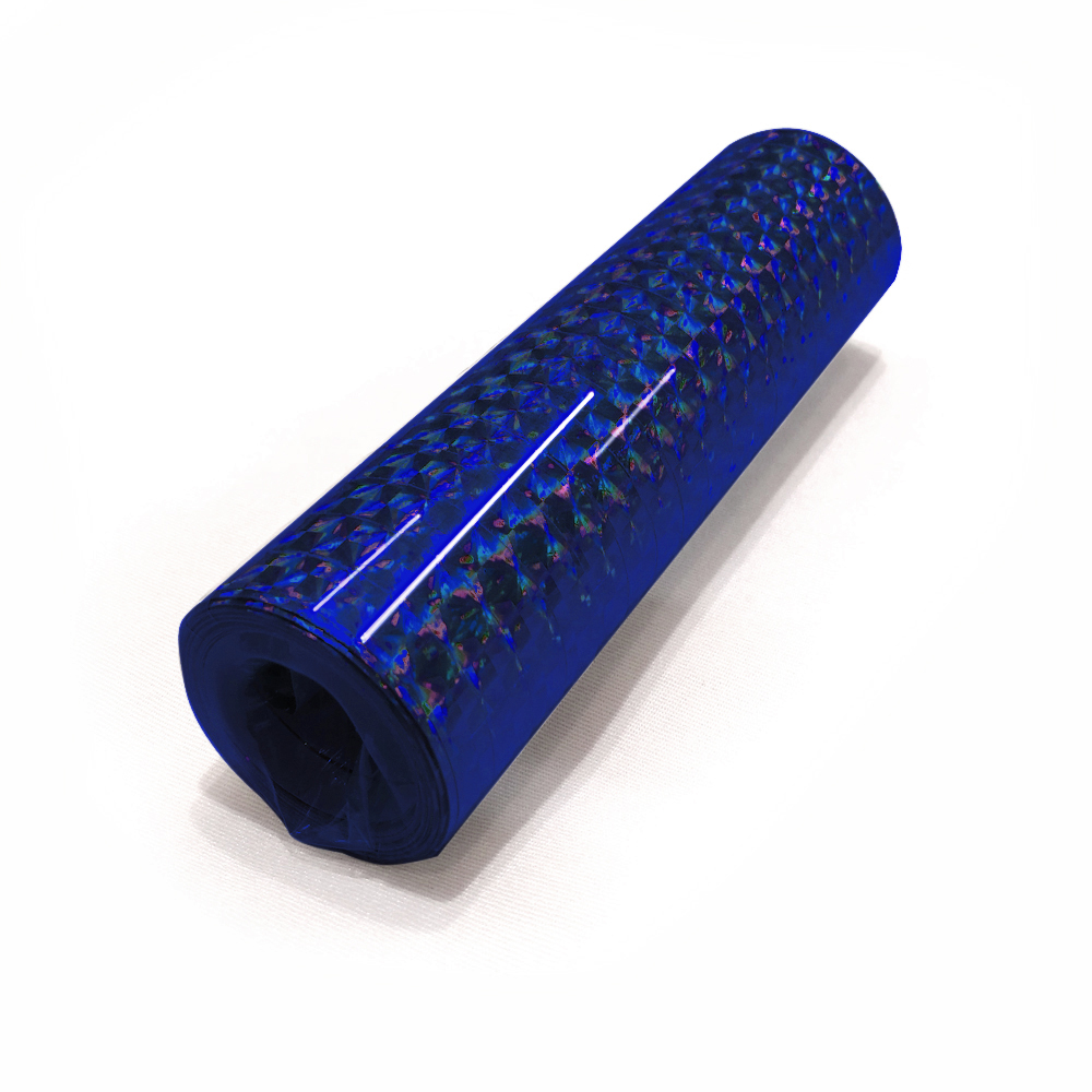 Serpentiner metallic mørkeblå holografik - 1 stk