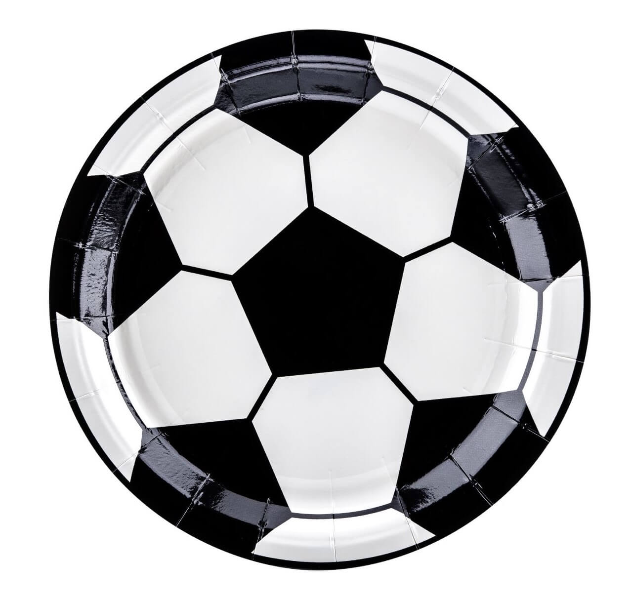 Tallerkener Fodbold  - 6 stk (18cm)