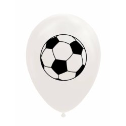 8 stk Fodbold Balloner 30 cm