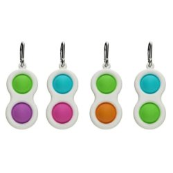 Fidget Toys: Simple Dimple Nøgle Ring