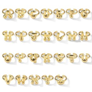 18K Guldbelagt & Justerbar med Ballon Bogstav � BOLD Design