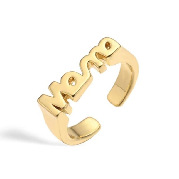 MAMA Ring – 18K Guldbelagt & Justerbar