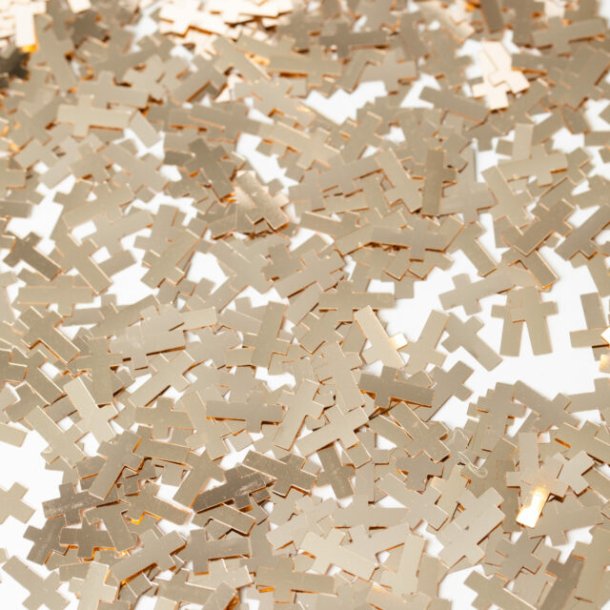 Bordkonfetti Kors Rosa Guld   14 gram