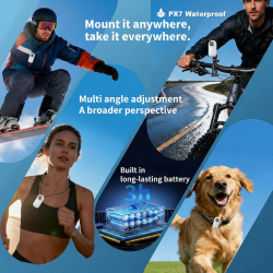 4K Mini Action Kamera med Magnetisk Holder � Ultra HD forventede p� lager igen 20-3-2026