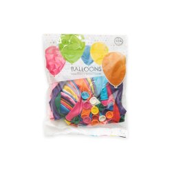 50 stk Balloner 30 cm � Mix Farver til Fest og F�dselsdag