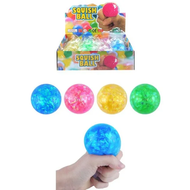 Fidget Toys: Squeeze Ball glitter