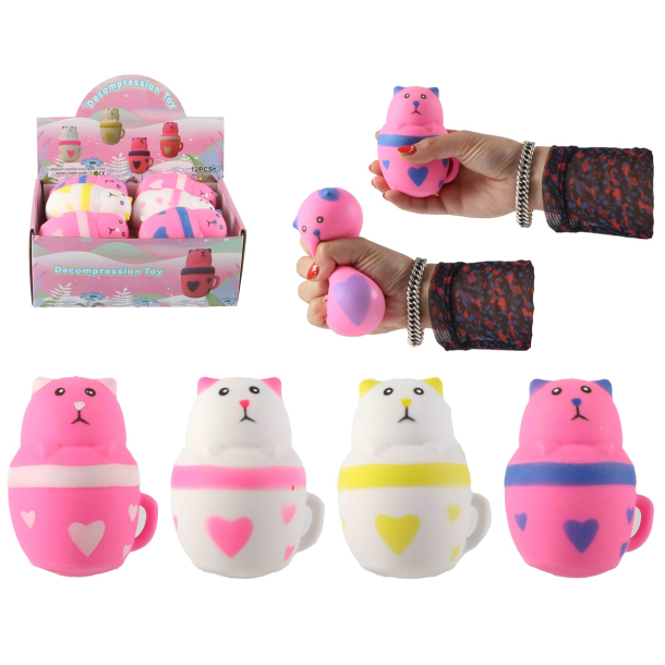 Squeeze Kat I Kop 10 Cm