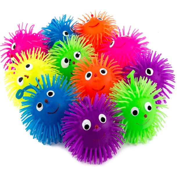 Fluffeez Light Up - 10 cm Puffer Bold Assorteret