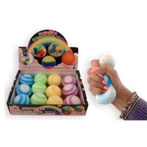 Squeeze Stretching Ball 6 Cm Assorteret Farver