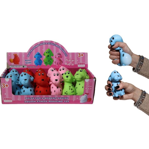 Squeeze Dog 12 Cm Assorteret Farver