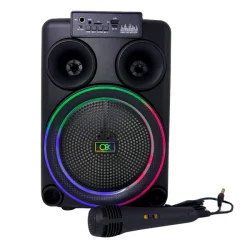 8� Bluetooth Party H�jtaler � 20W med RGB &amp; Sammenkobling