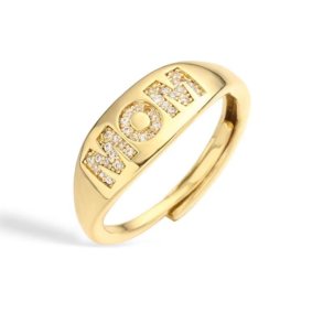 MOM Ring – 18K Guldbelagt & Justerbar