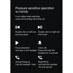 Bluetooth Earphones 4 stk pr case hvid