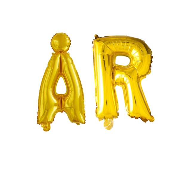 �R Folieballoner � Guld � Perfekt til Jubil�um &amp; Fest