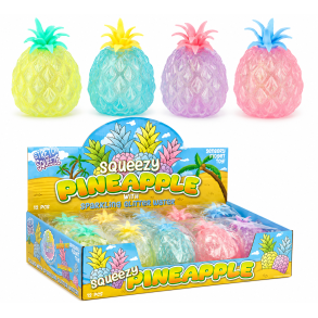 Anti-Stress Squeezy Ananas Med Vandperler (Orbeez)