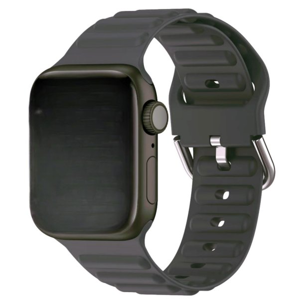 Apple Watch Wave Silikone 42/44/45/49- Koks Gr
