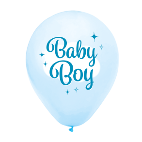 Baby Boy Balloner  8 stk (30 cm, Latex)