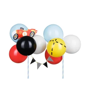 Ballon Cake Topper � Racerbil (mix, 29 cm)
