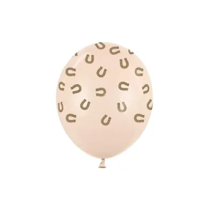 Balloner 30 cm, Hestesko, Pastel Alabaster 6 stk