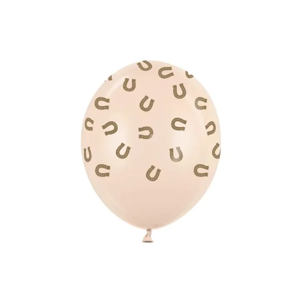 Balloner 30 cm, Hestesko, Pastel Alabaster 6 stk