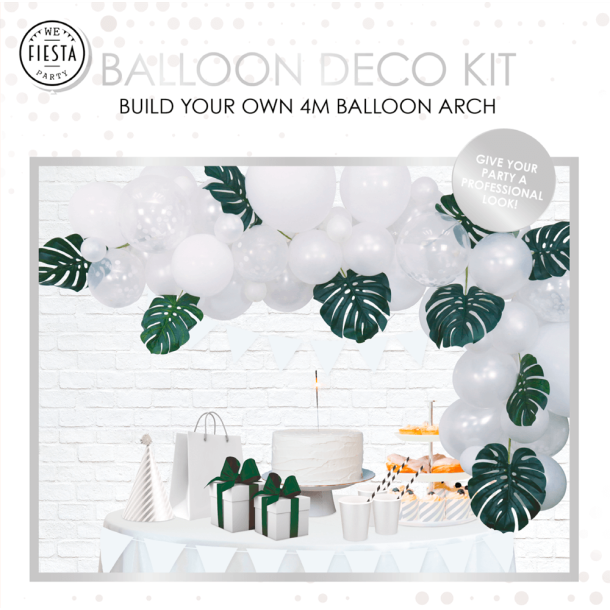 Balloon Arch/ Ballon Bue 4 Meter Hvid