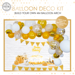 Balloon Arch/ Ballon Bue 4 Meter Guld