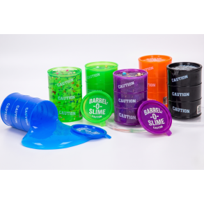 Barrel Oil Slime (Oliet�nde Slim) � Fidget Toy i assorterede farver