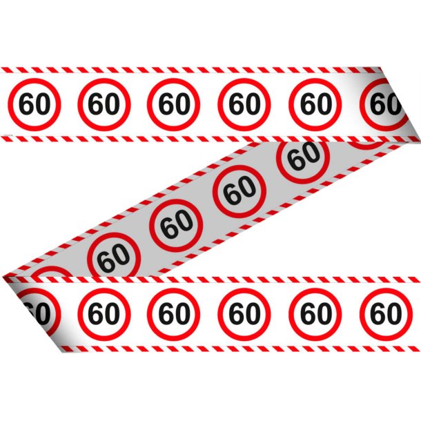 Barrierebnd Trafikskilt 60-rs - 15 Meter