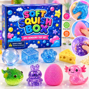 Bents-Webshop Exclusive Fidget Box � 8 stk. med Sugar & Marshmallowfyld