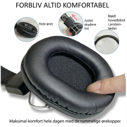 Bluetooth H�retelefoner � Sort | Tr�dl�se med Mikrofon