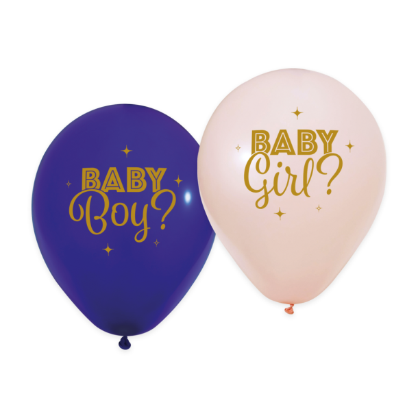 Boy or Girl Gender reveal ballonst  8 stk