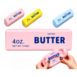 Butter Crunch Stressbold 14 cm � Vaseline Fyld � Assorterede Farver