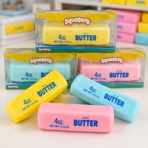 Butter Stressbold 14 cm � Vaseline Fyld � Assorterede Farver