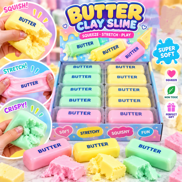 Butter Wax Cracking med Clay � 2 stk. � 8 cm