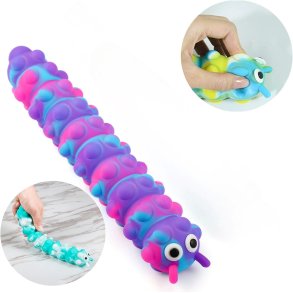 Caterpillar Silicone Squeeze Lilla