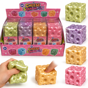 Cheese Squishy 5 cm Coconut Oil Metallic