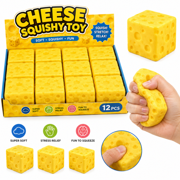 Cheese Squishy Toy � Slow Rising Ost 7 cm