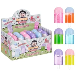 Clear Slim i b�tte Kawaii Foodiez Ice Lolly Putty 11 cm � Assorterede