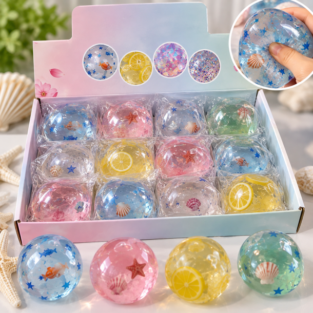 Clear Vaseline Stressbold med Havtema � Assorteret
